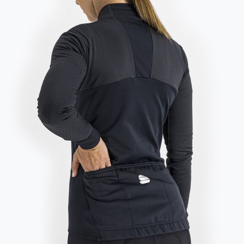 Термофутболка жіноча Sportful Kelly Thermal Jersey чорна 1120530.002