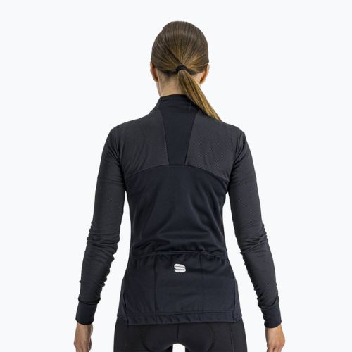 Термофутболка жіноча Sportful Kelly Thermal Jersey чорна 1120530.002