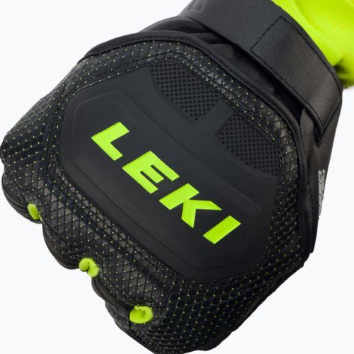 Рукавиці лижні чоловічі LEKI Worldcup Race Flex S Speed System чорно-зелені 649802301080