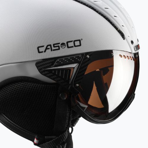 Шолом лижний CASCO SP-2 Carbonic Visor white