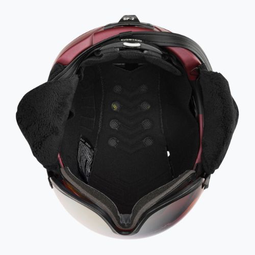 Шолом лижний CASCO SP-2 Carbonic Visor red