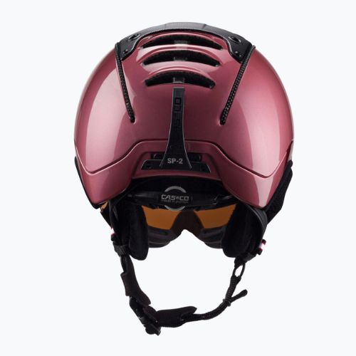 Шолом лижний CASCO SP-2 Carbonic Visor black/rose