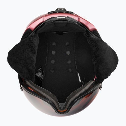 Шолом лижний CASCO SP-2 Carbonic Visor black/rose