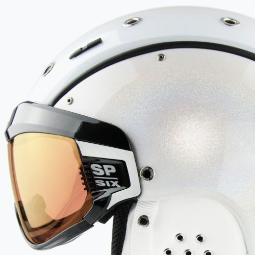 Шолом лижний CASCO SP-6 Visor Limited white chameleon