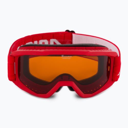 Маска лижна дитяча Alpina Piney red matt/orange