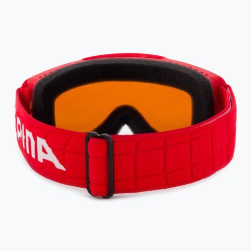 Маска лижна дитяча Alpina Piney red matt/orange