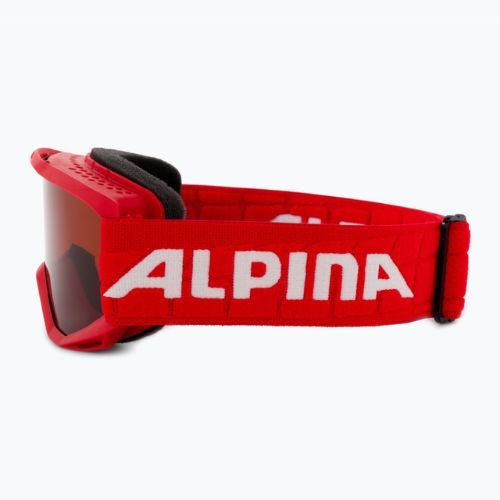Маска лижна дитяча Alpina Piney red matt/orange