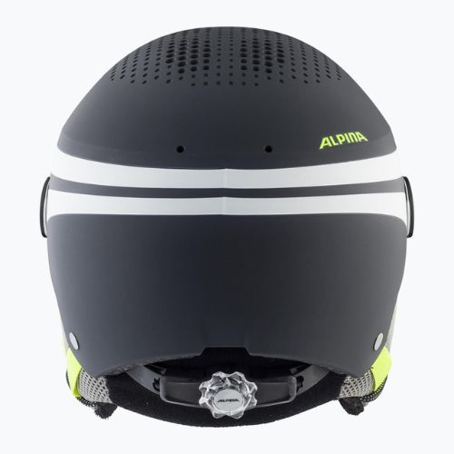 Шолом лижний дитячий Alpina Zupo Visor Q-Lite charcoal/neon matt