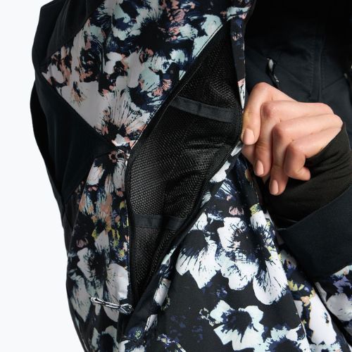 Куртка сноубордична жіноча ROXY Presence Parka true black black flowers