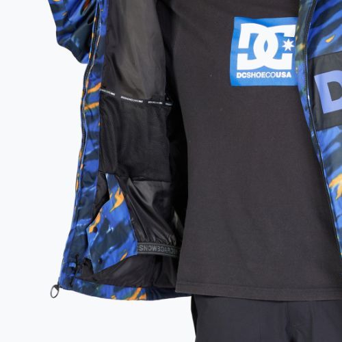 Куртка сноубордична чоловіча DC Propaganda angled tie dye royal blue