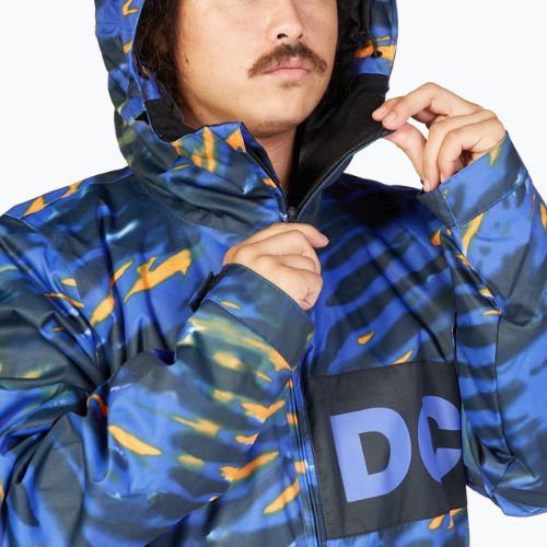 Куртка сноубордична чоловіча DC Propaganda angled tie dye royal blue