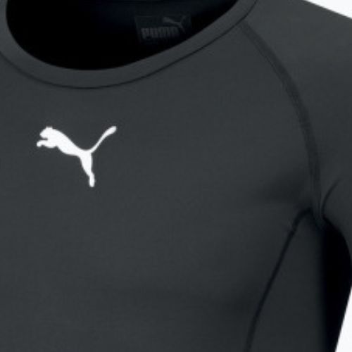 Футболка футбольна чоловіча PUMA Liga Baselayer Tee чорна 655920 03