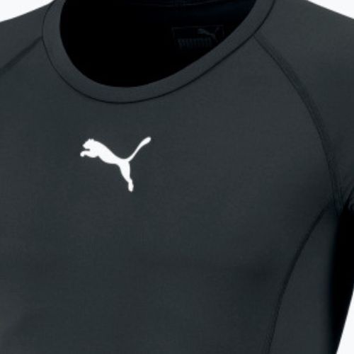 Футболка футбольна чоловіча PUMA Liga Baselayer Tee чорна 655918 03