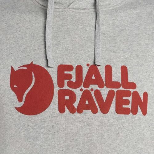 Кофта трекінгова чоловіча Fjällräven Logo Hoodie grey/melange