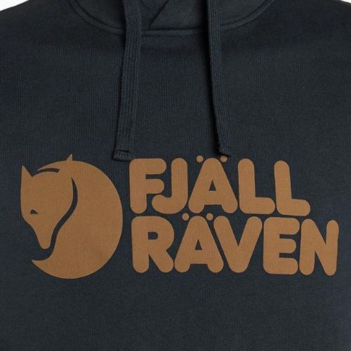 Кофта трекінгова чоловіча Fjällräven Logo Hoodie dark navy