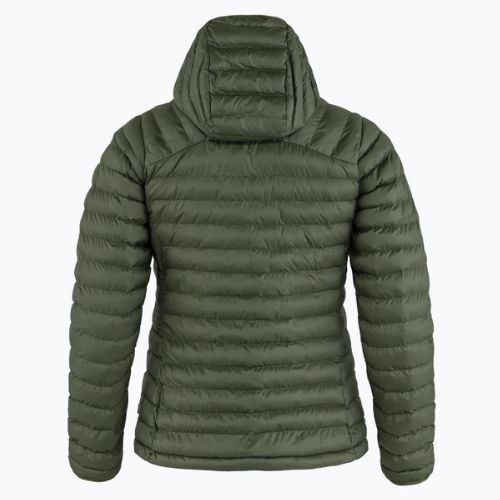 Пуховик жіночий Fjällräven Expedition Latt Hoodie deep forest