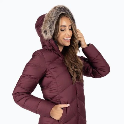 Пуховик жіночий Marmot Montreaux Coat bordowa 78090