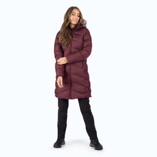 Пуховик жіночий Marmot Montreaux Coat bordowa 78090