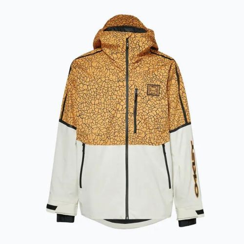 Куртка сноубордична чоловіча Oakley TC Gunn 2.0 RC Shell біло-жовта FOA403429