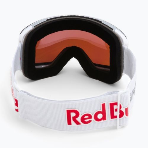 Маска лижна Red Bull SPECT Magnetron Slick shiny silver/white/red blue mirror/dusk blue snow 004