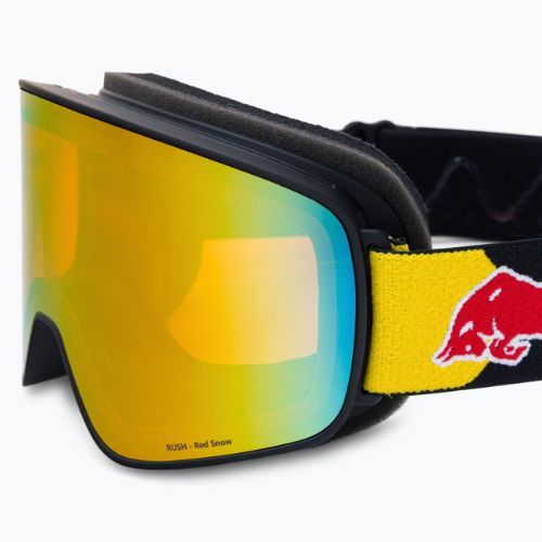 Маска лижна Red Bull SPECT Rush matt black/black/orange red mirror/red snow 013