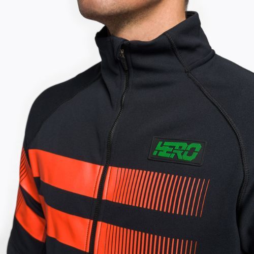 Кофта лижна чоловіча Rossignol Hero Clim black/red