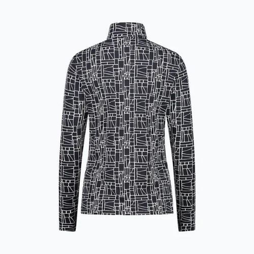 Кофта трекінгова жіноча CMP Printed чорно-біла 31L1016/15ZH