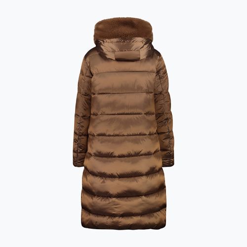 Пуховик жіночий CMP Coat Fix Hood коричневий 32K3086F