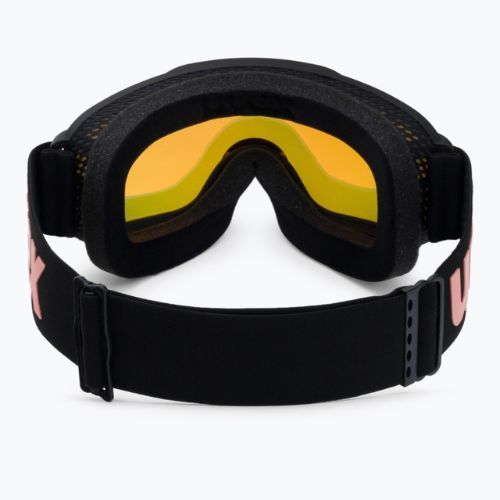 Маска лижна UVEX Downhill 2000 S black mat/mirror rose colorvision yellow 55/0/447/2430