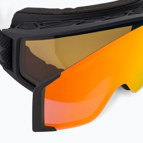 Маска лижна UVEX G.gl 3000 TOP black mat/mirror red polavision/clear 55/1/332/2130