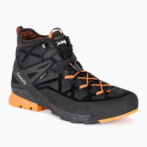 Черевики для альпінізму чоловічі AKU Rock DFS Mid GTX black/orange