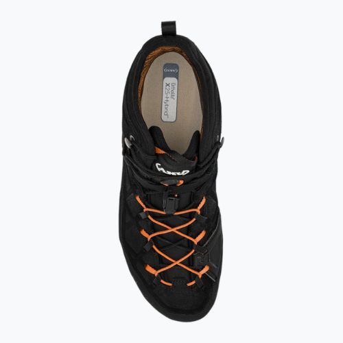 Черевики для альпінізму чоловічі AKU Rock DFS Mid GTX black/orange