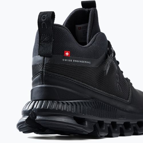 Кросівки для бігу жіночі On Cloud Hi Waterproof чорні 2899672