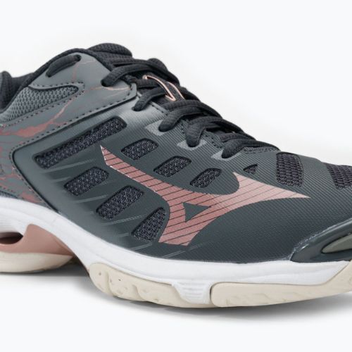 Кросівки волейбольні жіночі Mizuno Wave Voltage Ebony/Rose/Quiet Shade V1GC216035