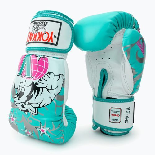 Рукавиці боксерські YOKKAO 90'S блакитні BYGL-90-5