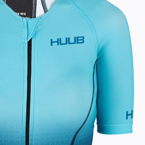 Комбінезон для триатлону жіночий HUUB Commit Long Course Suit чорно-блакитний COMWLCS