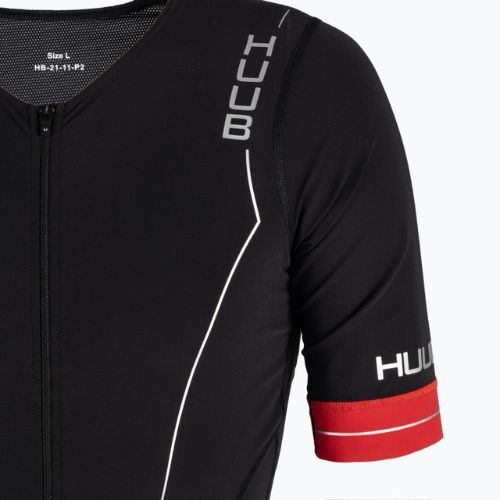 Комбінезон для триатлону чоловічий HUUB Race Long Course Tri Suit чорно-червоний RCLCS