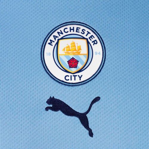 Футболка футбольна чоловіча PUMA Mcfc Home Jersey Replica Team блакитна 765710 01