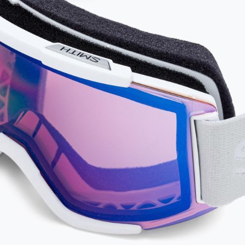 Маска лижна Smith Squad white vapor/chromapop photochromic rose flash M00668