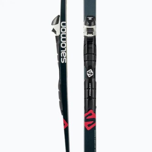 Лижі бігові Salomon Snowscape 8 Skin + Prolink Auto чорно-червоні L413753PM