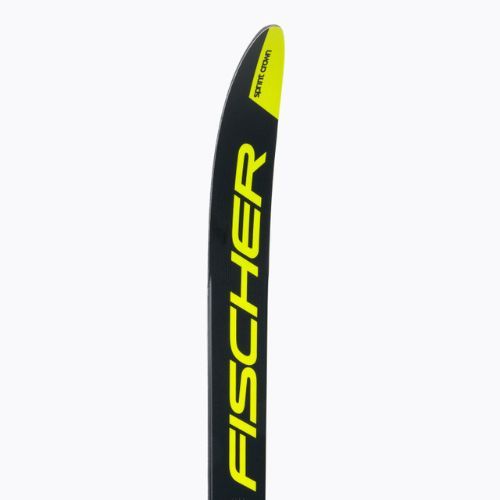 Лижі бігові дитячі Fischer Sprint Crown + Tour Step-In black/yellow