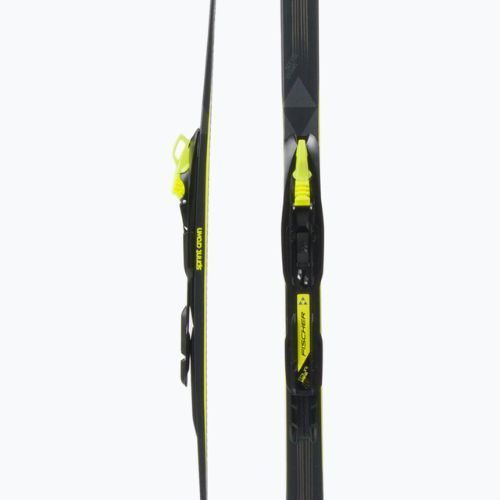 Лижі бігові дитячі Fischer Sprint Crown + Tour Step-In black/yellow