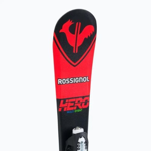 Лижі гірські дитячі Rossignol Hero Pro + Team 4 GW Black Bulk red