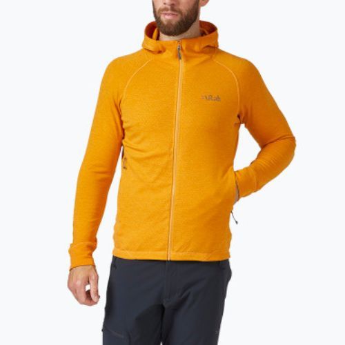 Кофта трекінгова чоловіча Rab Nexus Hoody помаранчева QFF-70