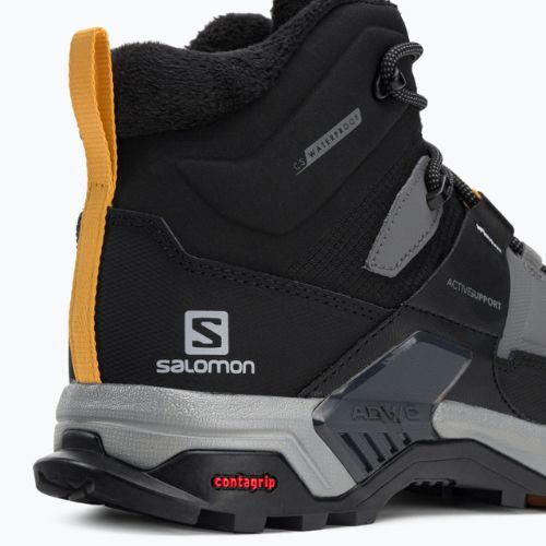Черевики для трекінгу чоловічі Salomon X Ultra 4 MID Winter TS CSWP сіро-чорні L41355200