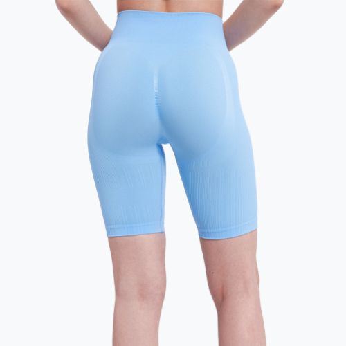 Велосипедки тренувальні жіночі Gym Glamour Push Up Baby Blue 407