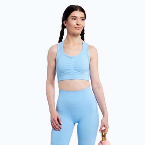 Бюстгальтер спортивний Gym Glamour Push Up Baby Blue 406 406