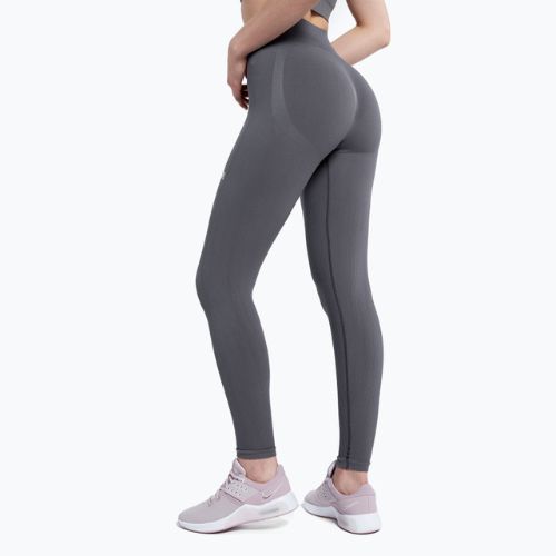 Легінси тренувальні жіночі Gym Glamour Push Up Grey 400