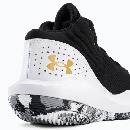 Кросівки для баскетболу чоловічі Under Armour Jet '21 black/white/metallic gold