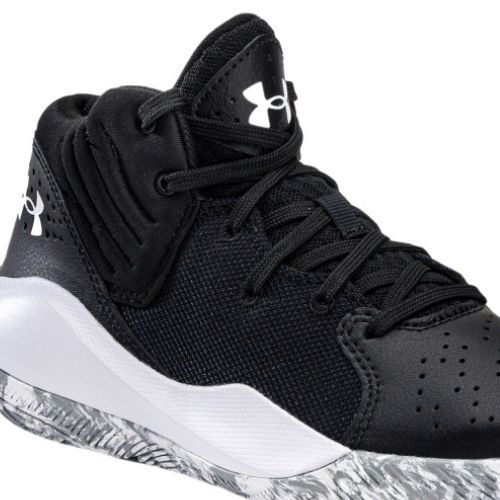 Кросівки для баскетболу дитячі Under Armour GS Jet '21 001 чорно-білі UAR-3024794001-001-4.5
